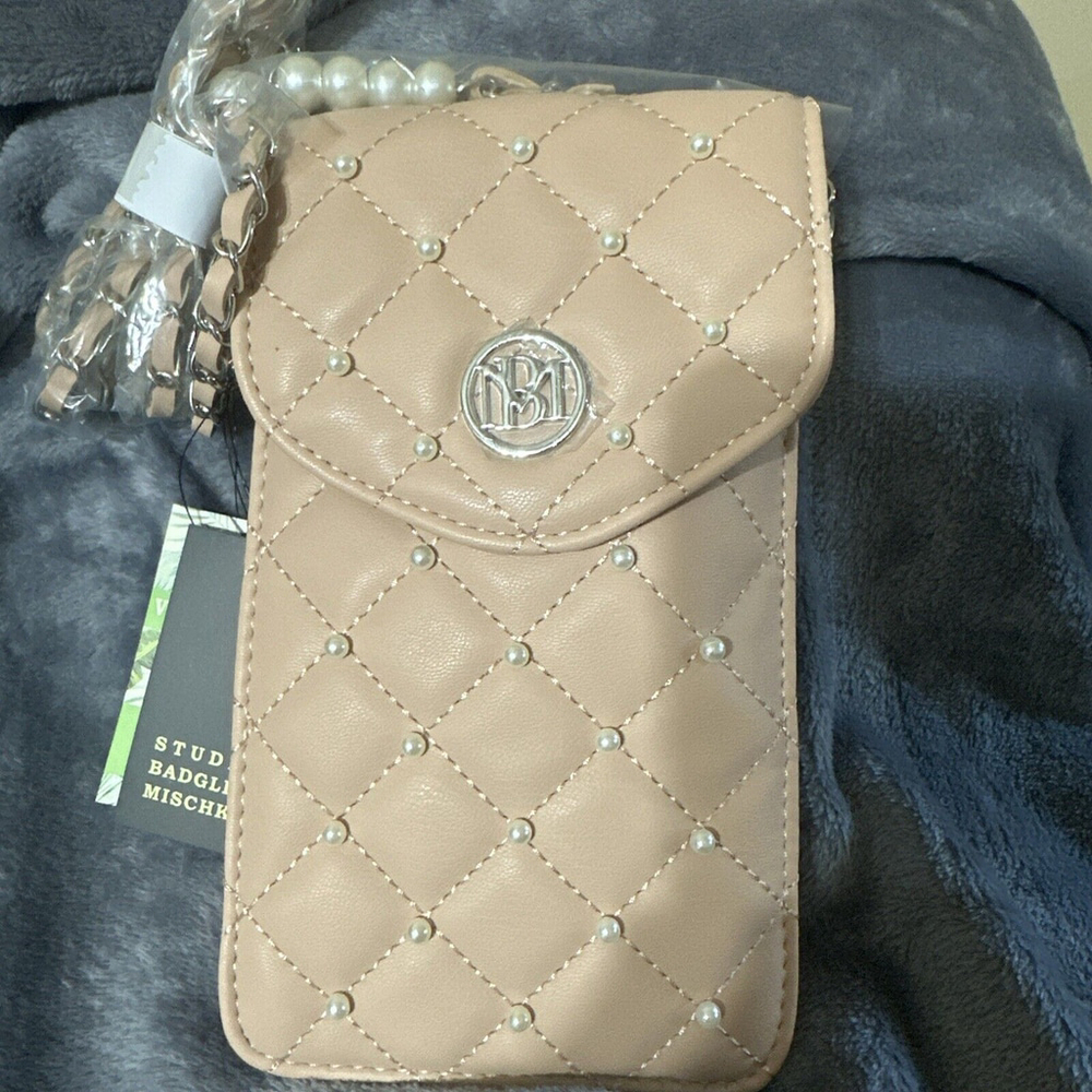 COPY - Badgley Mischka Pink Pearls Strap Phone Case Crossbody NWT MSRP $69